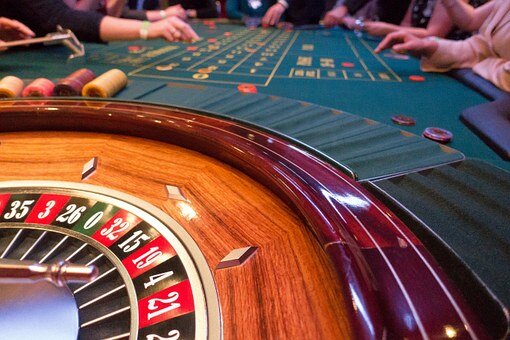 Roulette Game In Play Where Bets Are Being Placed